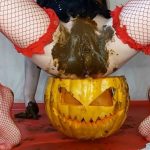 Happy Halloween with Anna Coprofield Poop Sex [FullHD]